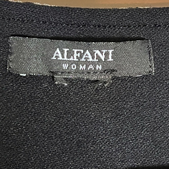 Alfani Women sheer lined black with white dots size 1X - Picture 5 of 16